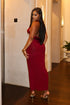 Nuit Allure Halter Maxi Dress